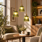 Load image into Gallery viewer, Nordic Brass Colored Glass Pendant Lamp