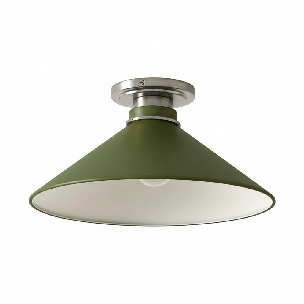 Aurenza Modern Industrial Flush Mount – Elegant Ceiling Lamp for Residential Interiors