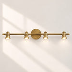 Charger l'image dans la visionneuse de galerie, Aurelia Brushed Brass Adjustable Vanity Wall Light