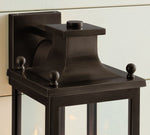 Load image into Gallery viewer, Yolvira Glass Outdoor Wall Light – Modern Metal Lantern For Porch

