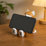Cargar imagen en el visor de la Galería, Wooden animal phone stand scene view
