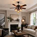Charger l'image dans la visionneuse de galerie, Ceiling fan light in a bright living room