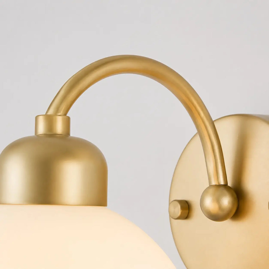 Close-up of the curved arm and rounded joint