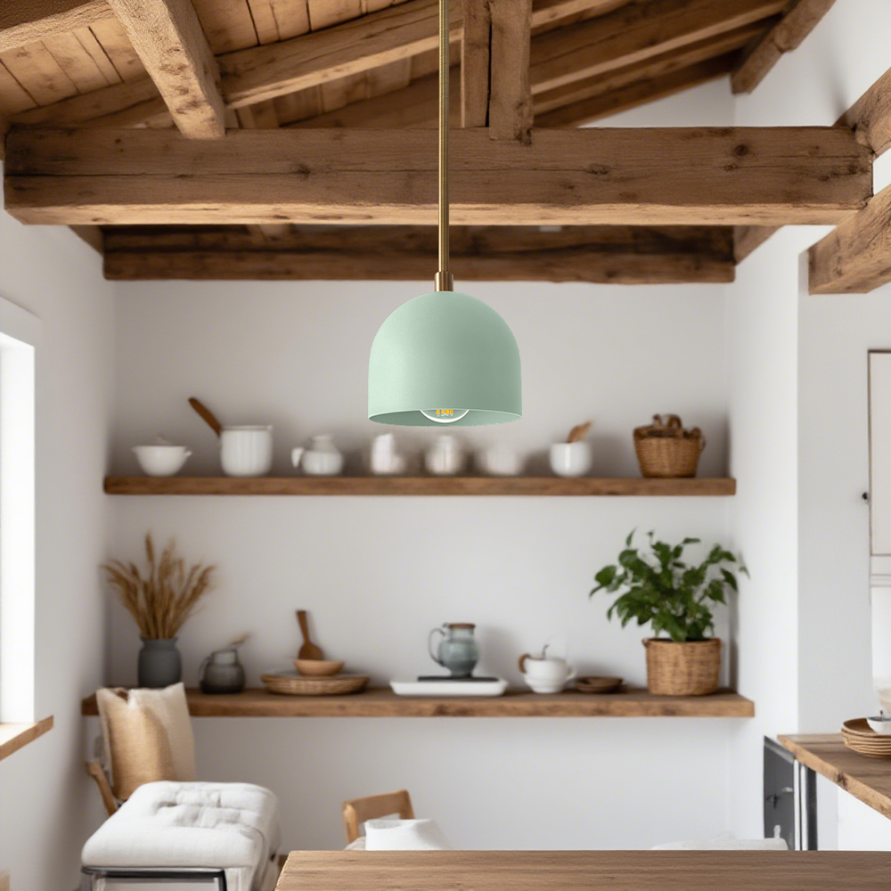 Suspension Farmhouse – Suspension Vanity avec dôme coloré