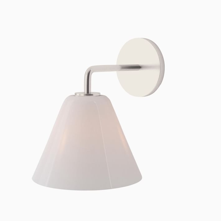 Aplique de pared Conica Cone: iluminación moderna de vidrio de 1, 2 y 3 luces
