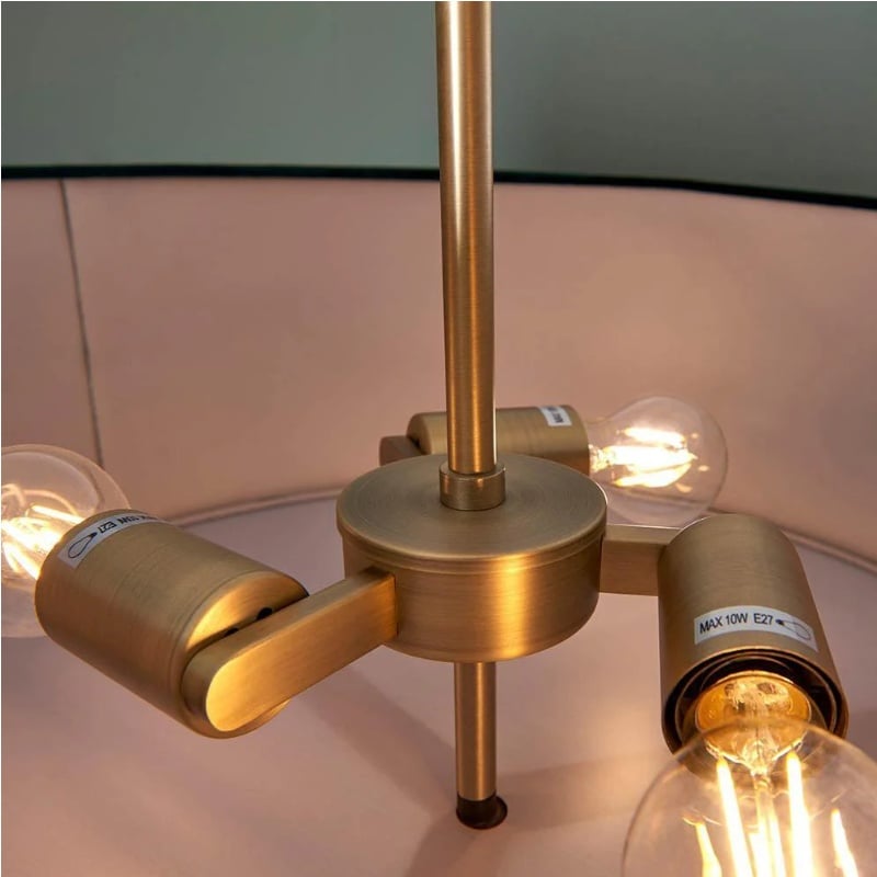 Tela Modern Klassische Pendelleuchte mit Stoffdiffusor für Kücheninsel und Eingangsbereich