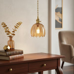 Load image into Gallery viewer, Blossix Elegant Art Pendant Lamp - Glass Flower Shade Design for Living or Dining Room N24