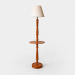 Load image into Gallery viewer, Vintage Solid Wood Floor Lamp with Optional Side Table