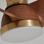 Charger l'image dans la visionneuse de galerie, Wood-look fan body and integrated LED light detail