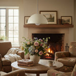 Charger l&#39;image dans la visionneuse de galerie, Metio Dome Neutral Dome Pendant - Modern Metal Accent Lighting
