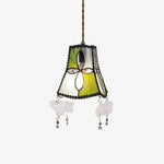 Cargar imagen en el visor de la Galería, Shell Butterfly Stained Pendant Light