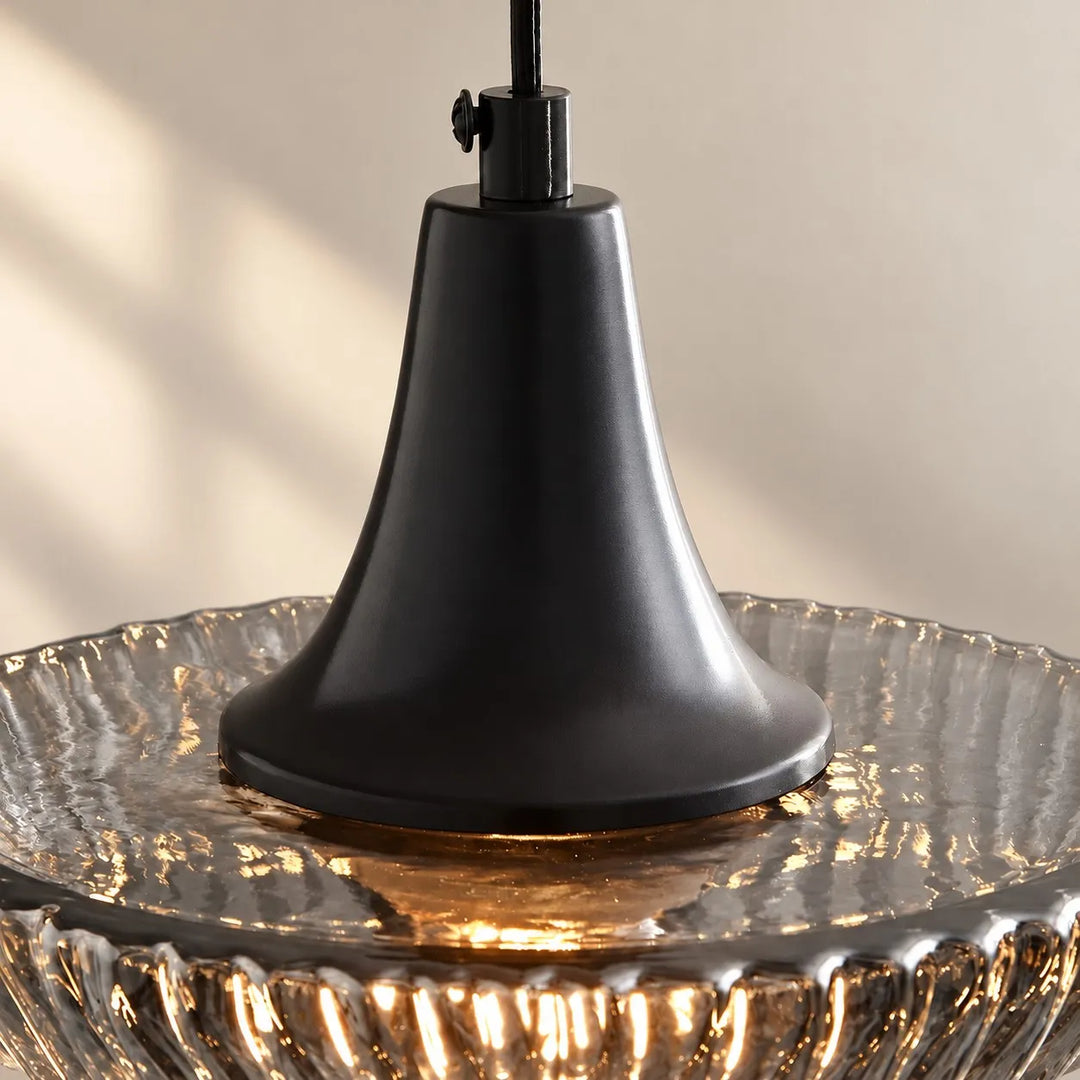 Wabi-Sabi Brass Glass Pendant Light