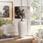 Cargar imagen en el visor de la Galería, Ceramic table lamp with floral shade
