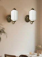 Load image into Gallery viewer, Vintage Milk Glass Sconce Bedside Hallway Eloise Wall Sconce
