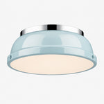 Charger l'image dans la visionneuse de galerie, Metal Flush Mount Ceiling Fixture with Frosted Diffuser