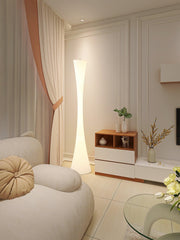 Romantic Simple White Column Floor Lamp M27