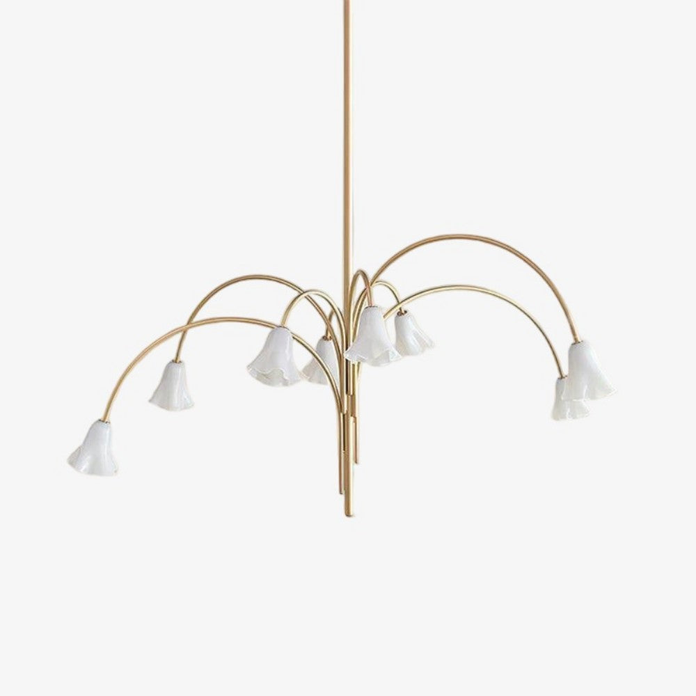 Bellina Modern Blooming Flower Chandelier – Soft Ambient Lighting for Contemporary Spaces