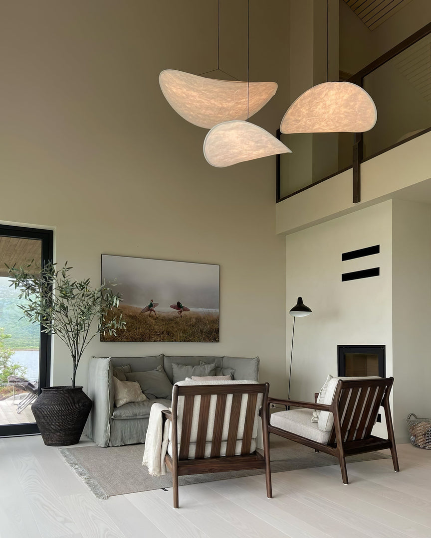 Cloudlike Mulberry Silk Plug-In Pendant Light