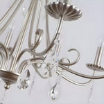 Charger l'image dans la visionneuse de galerie, Silver Crystal Candle Chandelier
