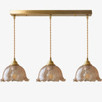 Charger l'image dans la visionneuse de galerie, Crackle Glass Brass Pendant Light