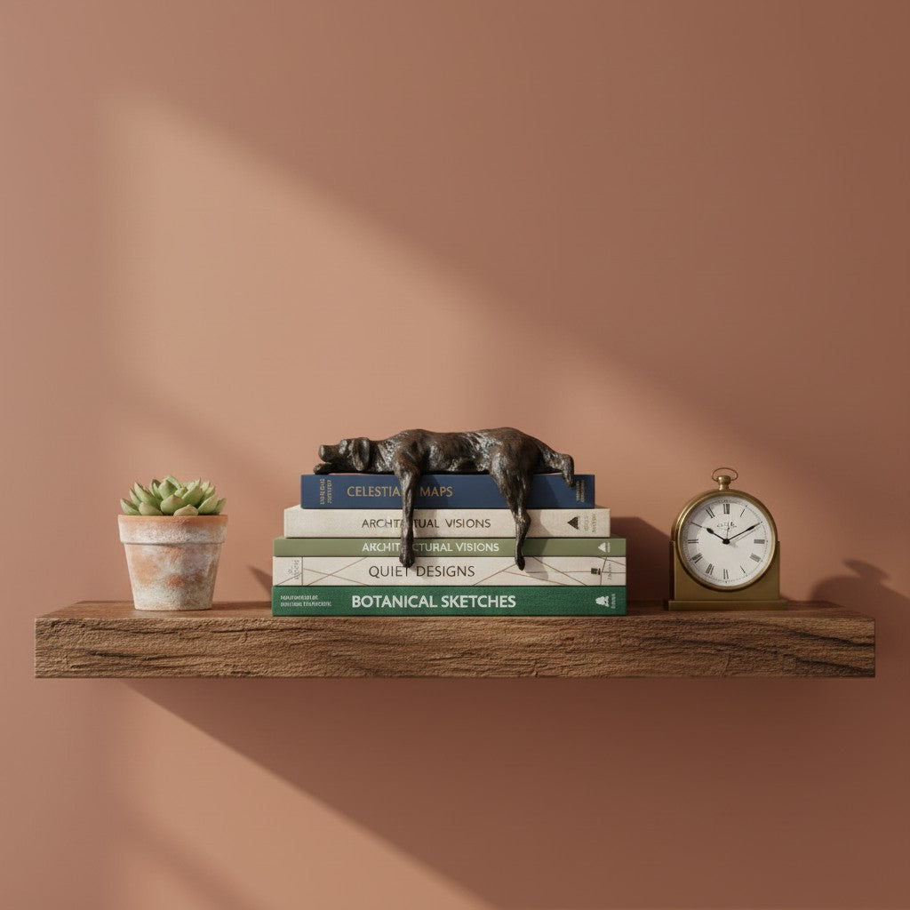 Floxo Lazy Dog Skulptur Geometrisches Eisendesign – Moderne Wohnkultur für Wohnzimmer und Büros