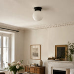 Bild in Gallery-Viewer laden, Minimalist glass ceiling lamp installed in a bright living room