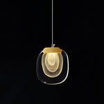 Bild in Gallery-Viewer laden, Clear Rippled Glass Plug-In Pendant