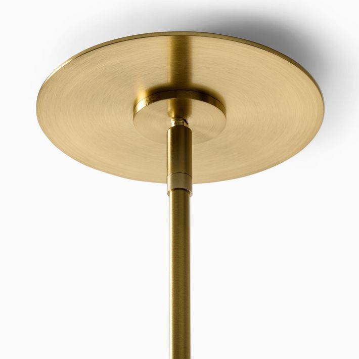 Lámpara colgante Rivolence Globe: elegante iluminación de latón