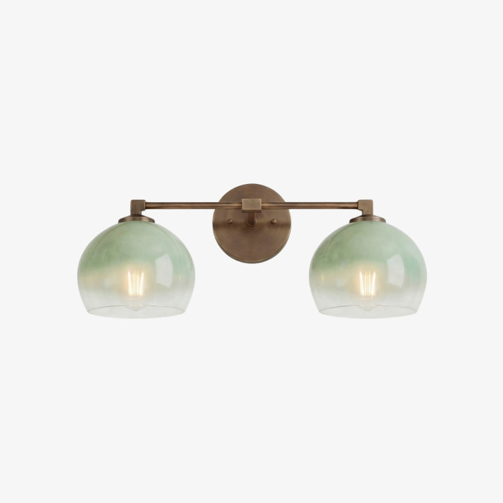 Auruca Globe Wall Light Bellflower Inspired Shape - Minimalist Metal Glass Sconce for Living Room