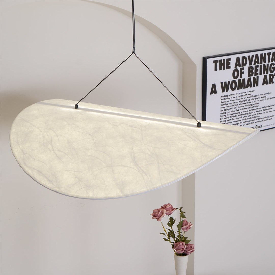 Cloudlike Mulberry Silk Plug-In Pendant Light