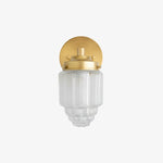 Bild in der Galerieansicht laden, Tierlux Glass Vanity Light - Art Deco Bathroom Fixture with Skyscraper Shades
