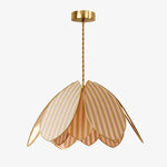 Cargar imagen en el visor de la Galería, Yellow double-layer petal pendant light
