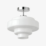 Bild in Gallery-Viewer laden, Koloro Glass Ceiling Light — Layered Rounded Design Lampshade for Hallway or Cloakroom