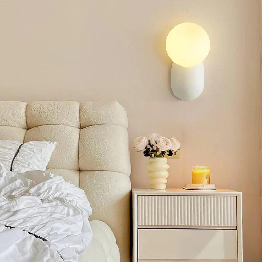 Luma Nordic Glass Orb Wall Light