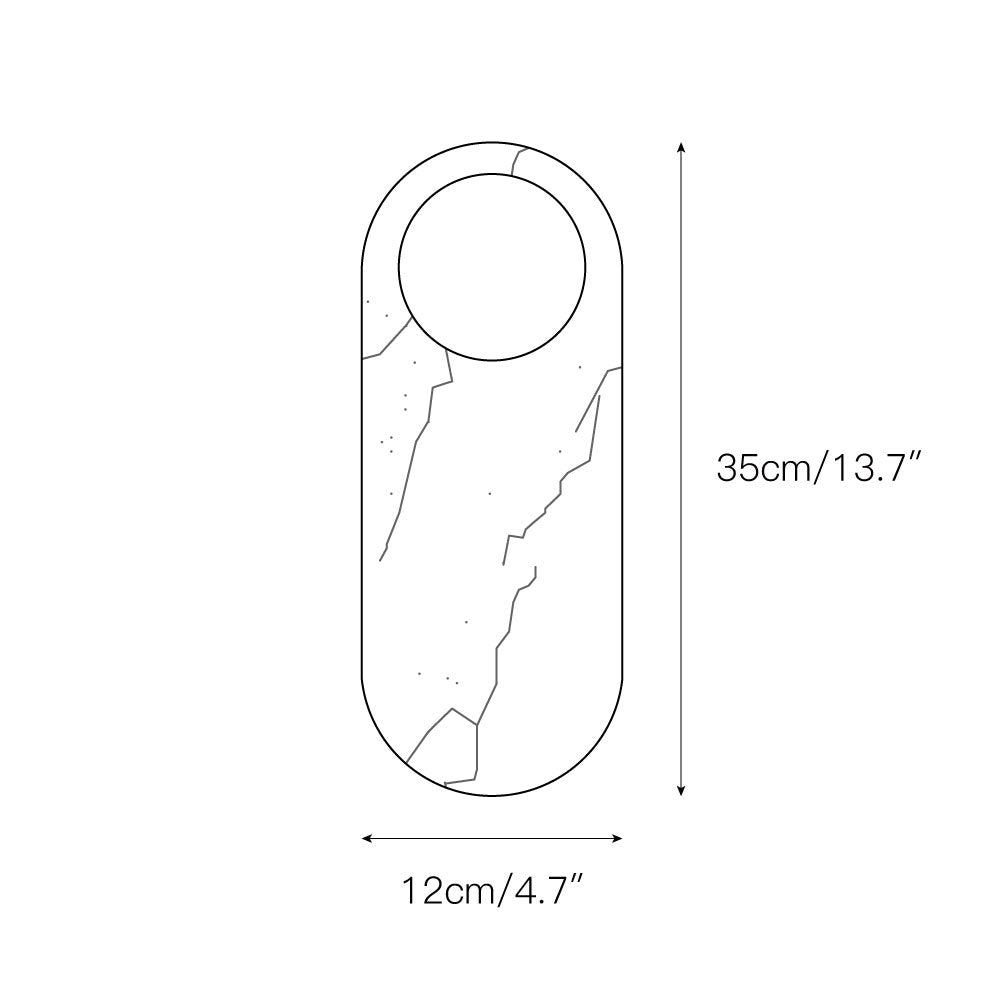 Lámpara de Pared de Mármol Modulo