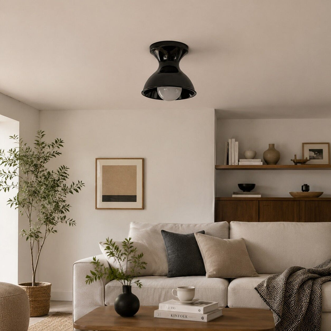 Modern resin ceiling light room scene