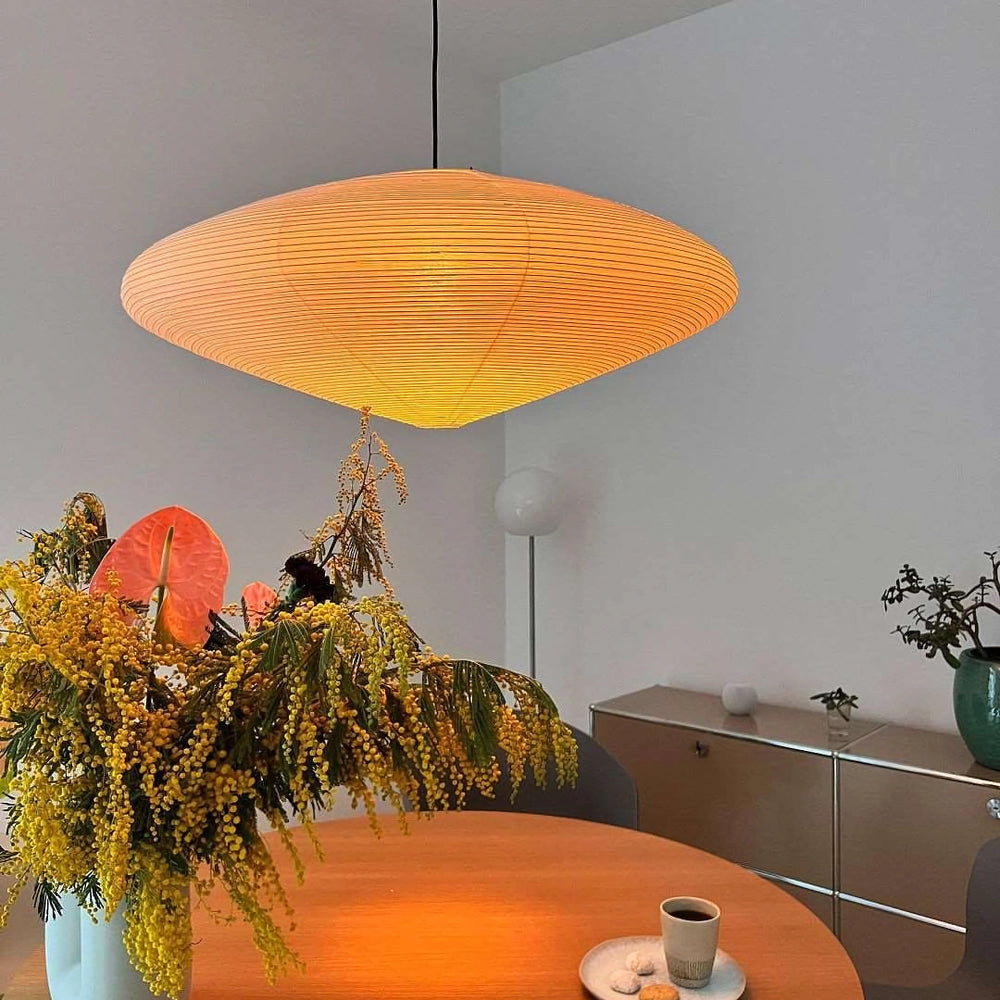 Mulberry Paper Plug-In Pendant Light