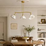 Bild in Gallery-Viewer laden, Modern three-light chandelier styled in a warm interior