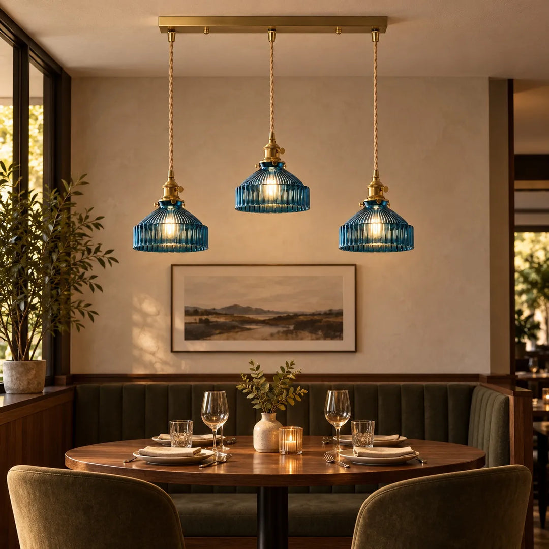 Colored Glass Pendant Light