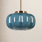Charger l'image dans la visionneuse de galerie, Ribbed Glass Single-Light Dome Pendant Light