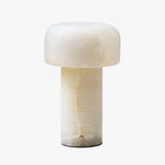 Bild in Gallery-Viewer laden, table lamp with Dolomite shade and White Jade base