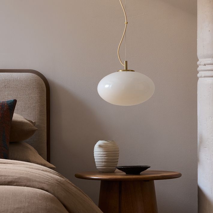 Lámpara colgante minimalista de cristal Lumivelle: diseño regulable en altura