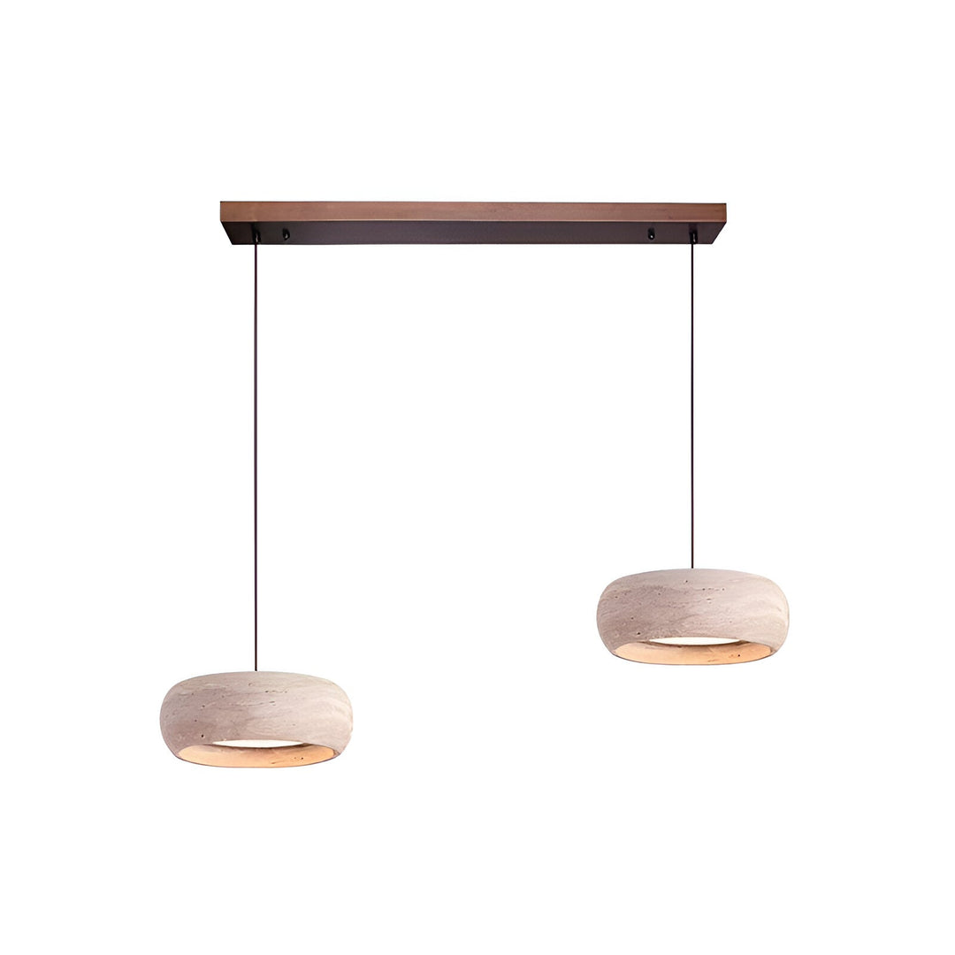 Suspension en pierre travertin style Wabi Sabi