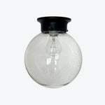 Bild in Gallery-Viewer laden, Minimalist Glass Ceiling and Black Metal Lamp