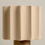 Load image into Gallery viewer, Cavilon Modern Artisanal Marble Accent Table Lamp with Soft Fabric Shade for Living Room and Bedroom