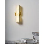 Cargar imagen en el visor de la Galería, Lámpara de Pared Rectangular Moderna de Alabastro – Aplique Minimalista para Dormitorio, Pasillo y Sala