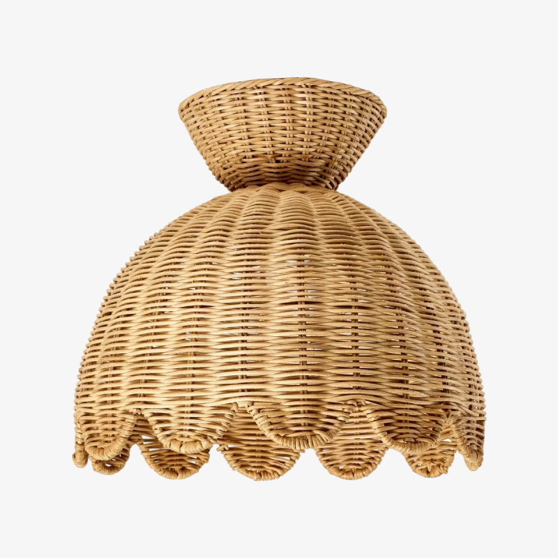 Lámpara de Techo Rattalia - Diseño Escultural de Flor en Estilo Natural para Isla de Cocina