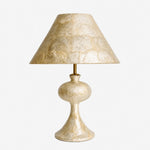 Cargar imagen en el visor de la Galería, Capiz shell table lamp with sculptural shade and base