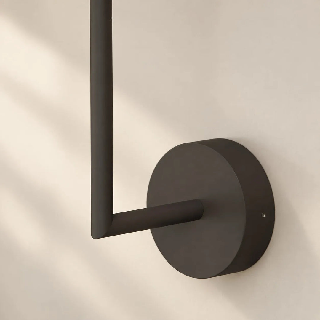 Modern Half-Moon Glass Wall Lamp