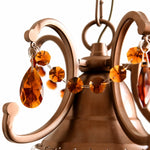 Load image into Gallery viewer, Sculpted iron frame and crystal connection detail